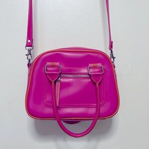 Vinyl Fuchsia Handbag